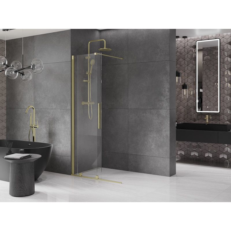 Ścianka prysznicowa walk-in Mexen Velar złoty 70x200 cm 1 szt.
