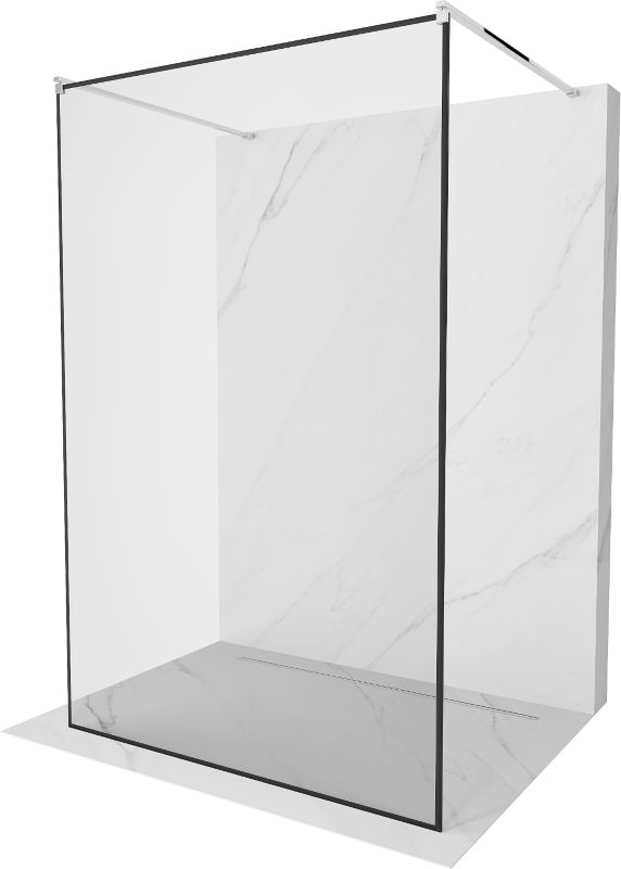 Ścianka prysznicowa wolnostojąca Mexen Kioto czarny wzór 110 x 200 cm 800-110-002-01-70 1 szt.