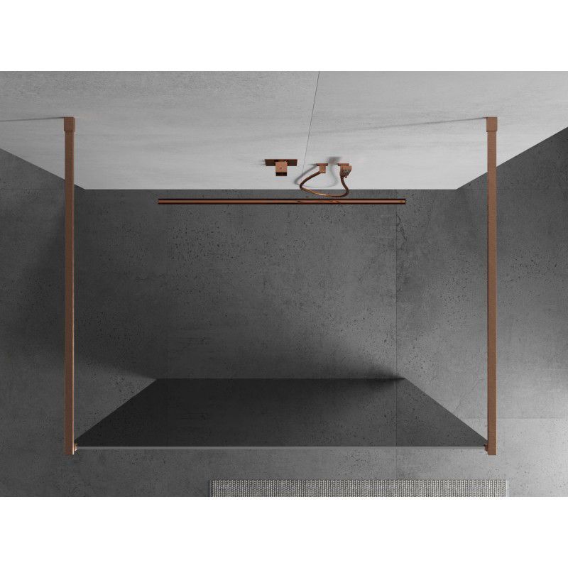 Ścianka prysznicowa wolnostojąca Mexen Kioto miedź szczotkowana 100x200 cm 1 szt.