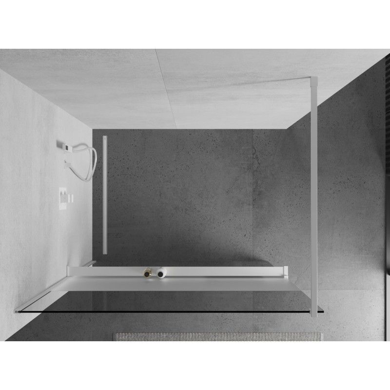 Ścianka prysznicowa z relingiem Mexen Kioto+ szron/transparent 130x200 cm 1 szt.