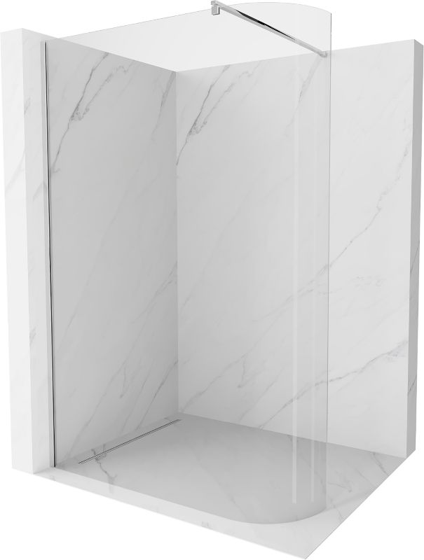 Ścianka prysznicowa zaokrąglona Mexen Kioto chrom transparent 130x200 cm 1 szt.