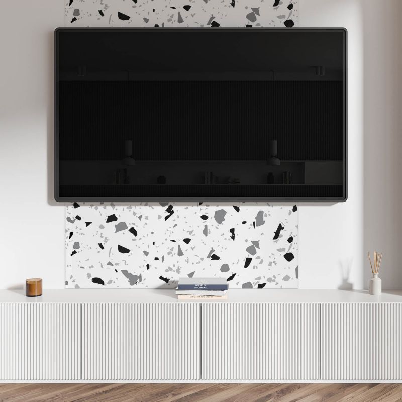 Ścienny Panel PCV Samoprzylepny ArtPrintCave 120x60 cm Abstrakcyjny wzór kamieni 1 szt.