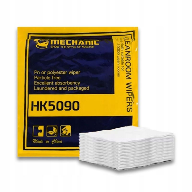 Ściereczki bezpyłowe do czyszczenia 50 szt. 30x30cm HK5090 Mechanic  1 opak.