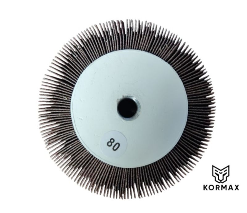 Ściernica Kormax listkowa garnkowa walcowa 100x50mm papier z gwintem M14 gr. 80 (100X50LPP80) - 1 szt.