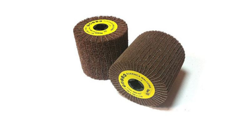 Ściernica walcowa listkowa  z włókniny GLOB TOOLS 100x100x19mm Satyniarka FINE - 1 szt.