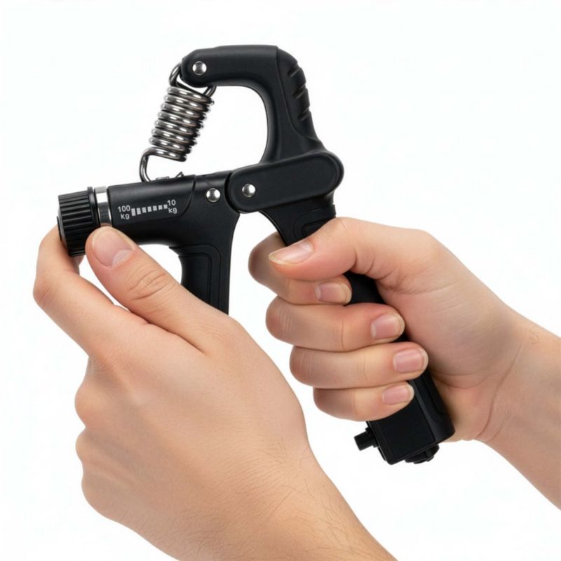 Ściskacz Actiget do rąk opór 10-100 kg do treningu dłoni czarny 1 szt.