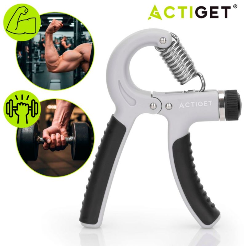 Ściskacz do rąk Actiget z regulacją oporu 20-50 kg szaro-czarny 1 szt.