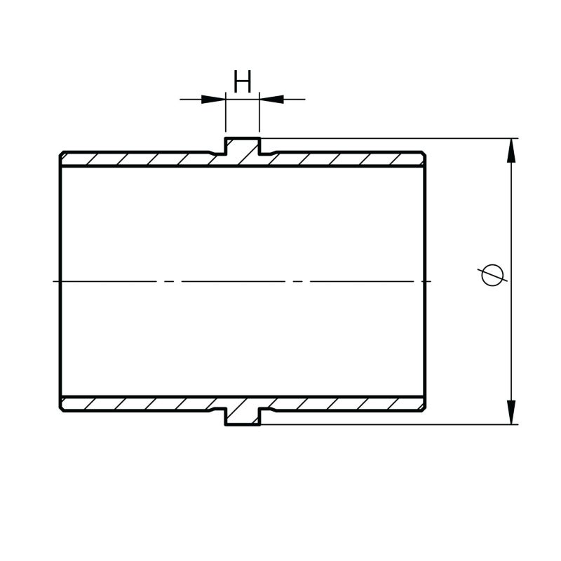 Łącznik AVIS dla poręczy balustrady fi42,4 x 2,0 mm, stal nierdzewna, szlifowany, 1 szt.