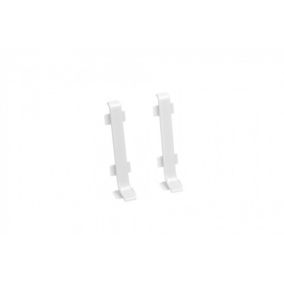 Łącznik do listwy Cezar aluminiowej biały mat 10x59x0,5mm PVC 1 kpl.