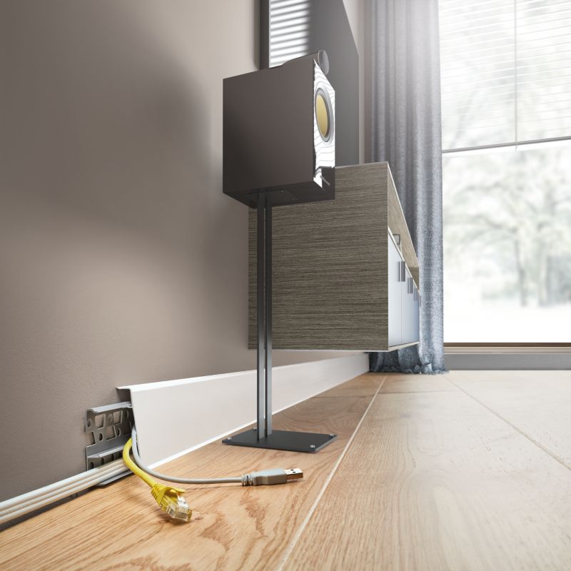 Łącznik do listwy Cezar Hi Line Prestige Marsylia aluminiowy 1 kpl. mat 22x75x20mm PVC 1 kpl.