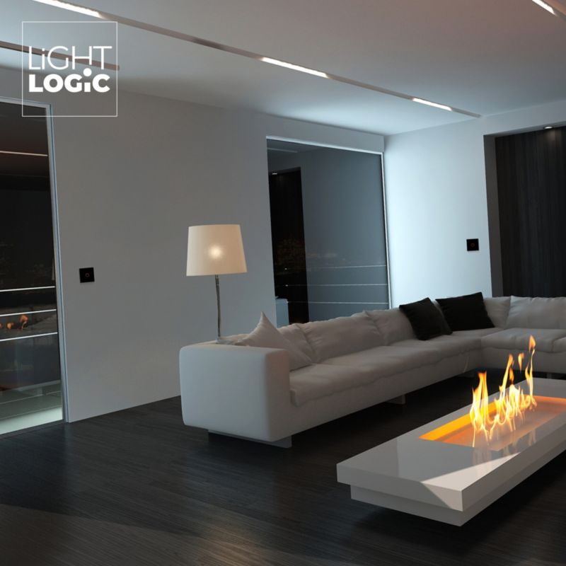 Łącznik jednobiegunowy LightLogic LL TOUCH SWITCH 1B 31341 włącznik pojedynczy szklany dotykowy czarny 1  szt.