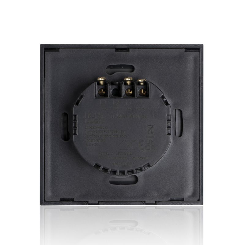 Łącznik jednobiegunowy LightLogic LL TOUCH SWITCH 1B 31341 włącznik pojedynczy szklany dotykowy czarny 1  szt.