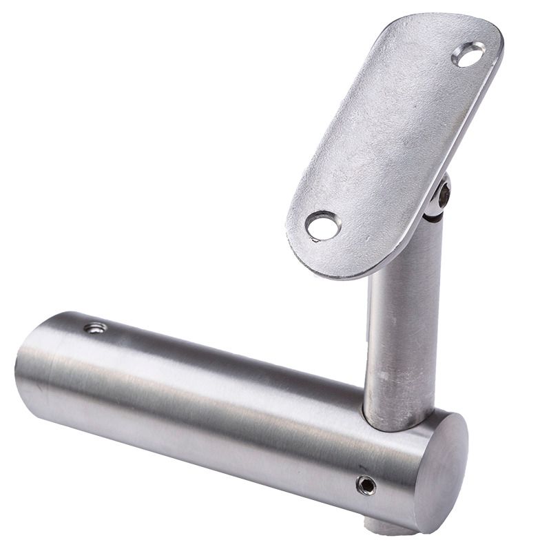 Łącznik przegubowy osiowy PINOX do słupka 42,4 mm - stal nierdzewna H 90 mm (Satyna)  1 szt