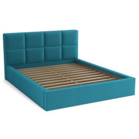 Łóżko do sypialni 160x200 Bonni Alaska Turkusowe 1 szt.