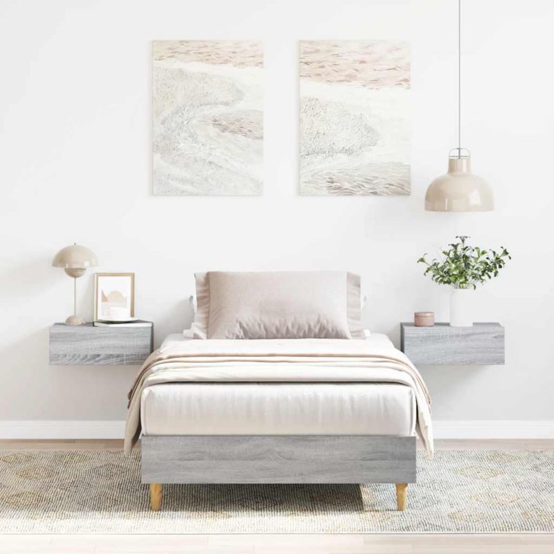Dřevěná postel WaszeMeble 100x200 cm šedá WM-861044 1 ks.