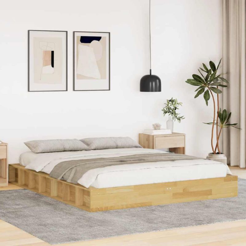 Dřevěná postel WaszeMeble 140x200 cm hnědá WM-3324123 1 ks.