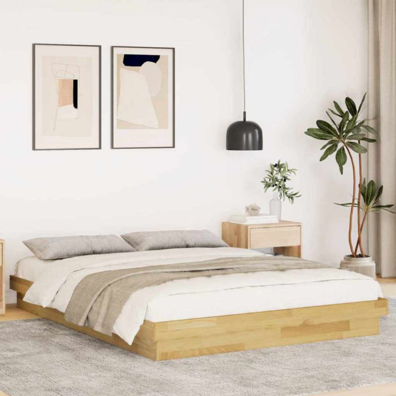 Dřevěná postel WaszeMeble 150x200 cm hnědá WM-3315732 1 ks.