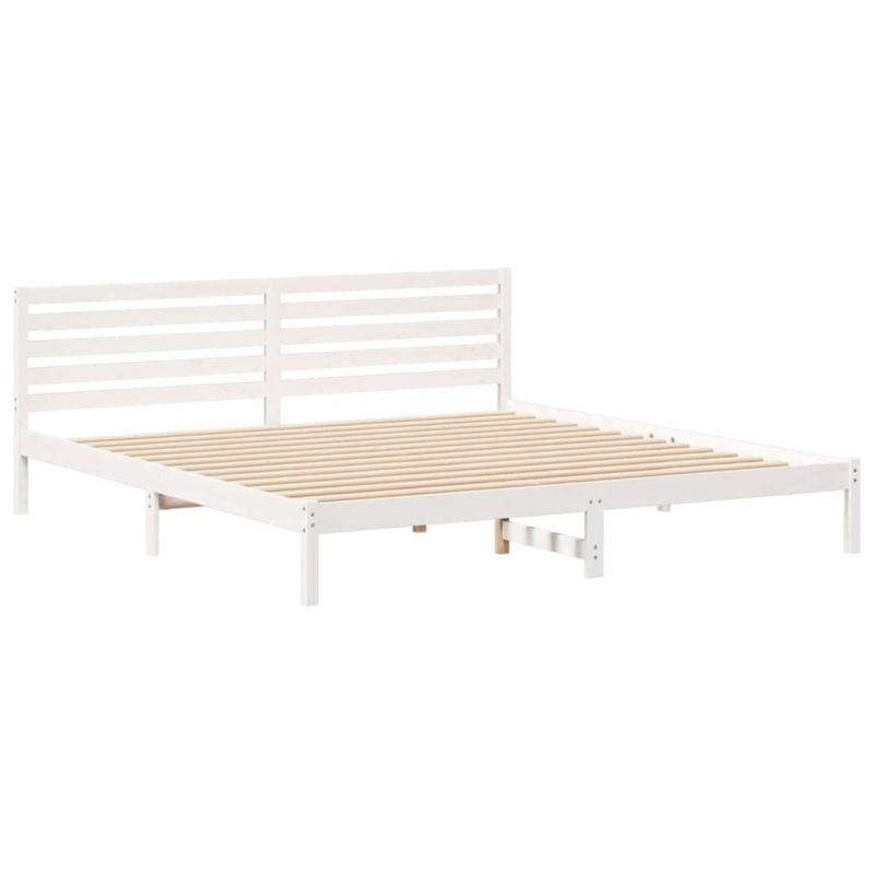 Dřevěná postel WaszeMeble 200x220 cm bílá WM-872342 1 ks.