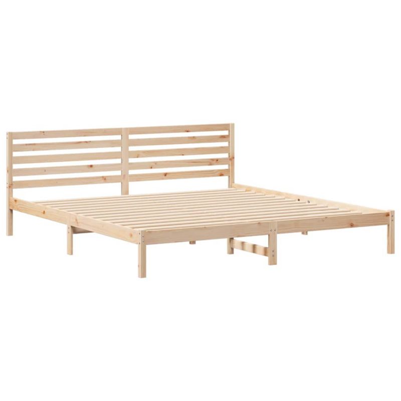 Dřevěná postel WaszeMeble 200x220 cm hnědá WM-872341 1 ks.