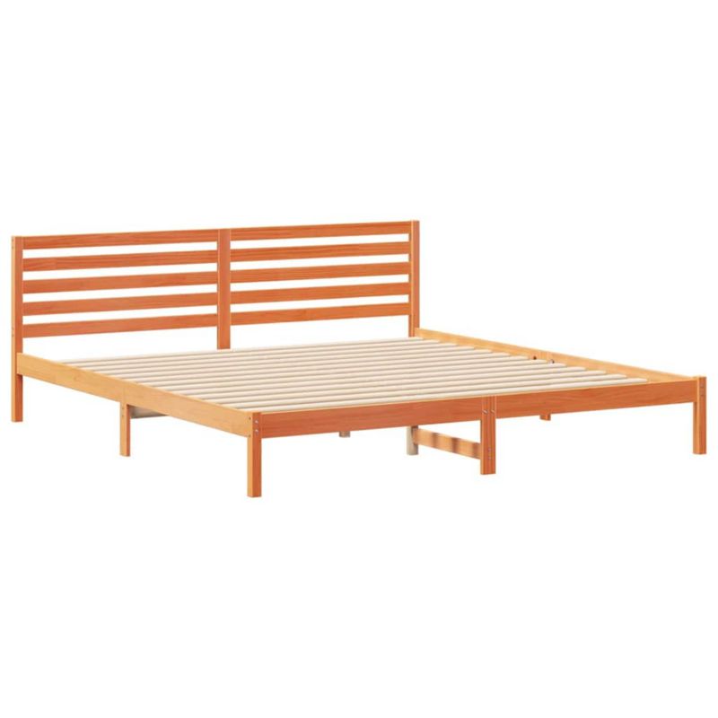 Dřevěná postel WaszeMeble 200x220 cm hnědá WM-872343 1 ks.