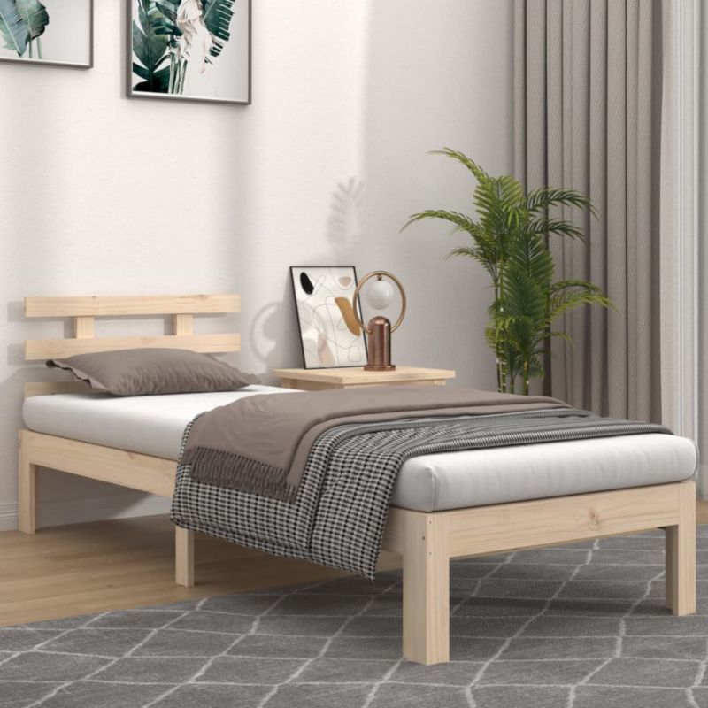 Dřevěná postel WaszeMeble 75x190 cm hnědá WM-814714 1 ks.