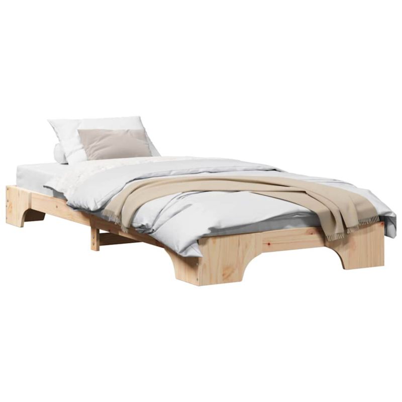 WaszeMeble Dřevěná postel 90x200 cm Hnědá WM-872878 1 ks.