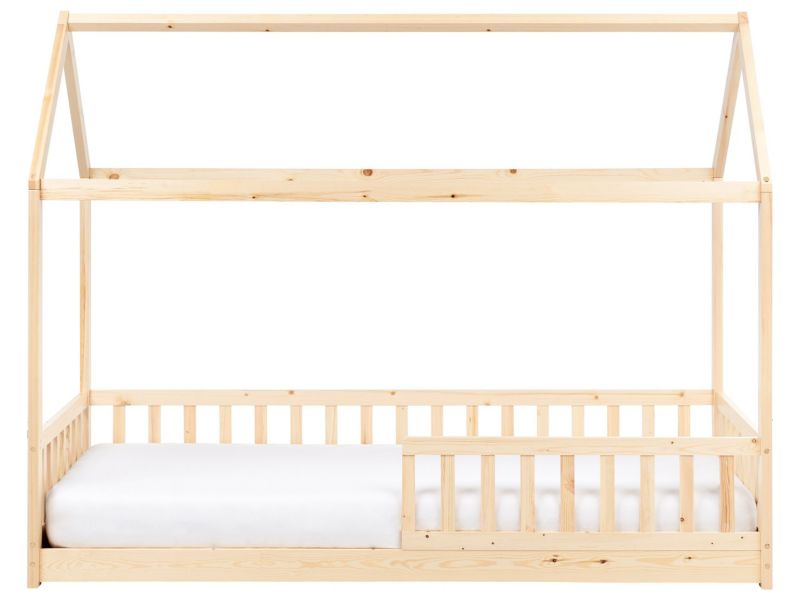 Łóżko Drewno sosnowe Cossaye 90 x 200 cm Jasne drewno 1 szt.