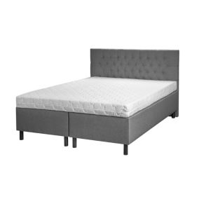 Łóżko Hotelowe Bonni BOX 30 z Wezgłowiem 160x200 + Materac Szare 1 szt.