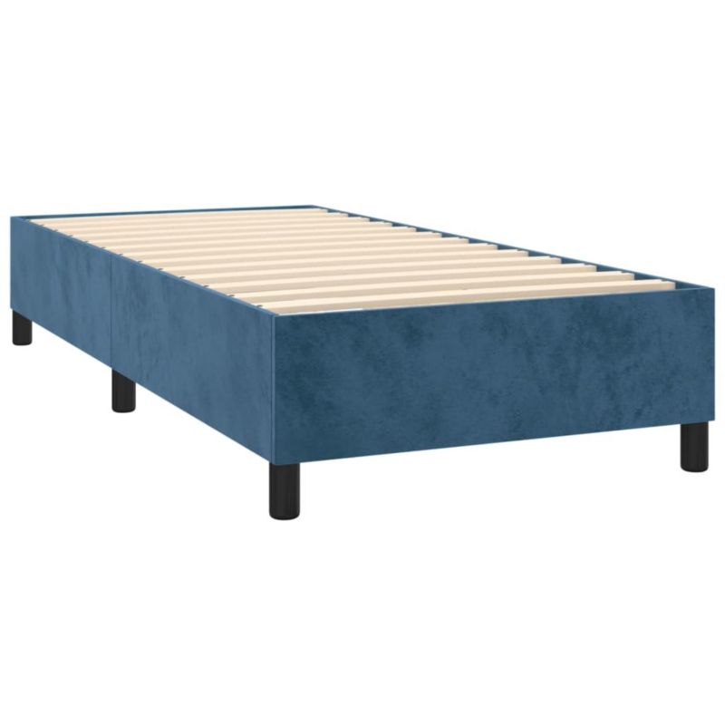 Łóżko kontynentalne WaszeMeble 100x200 cm niebieskie WM-3129259 1 szt.