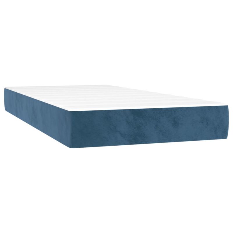 Łóżko kontynentalne WaszeMeble 100x200 cm niebieskie WM-3129259 1 szt.