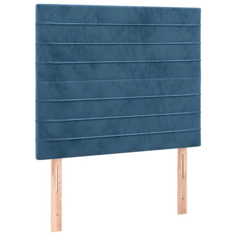 Łóżko kontynentalne WaszeMeble 100x200 cm niebieskie WM-3129259 1 szt.