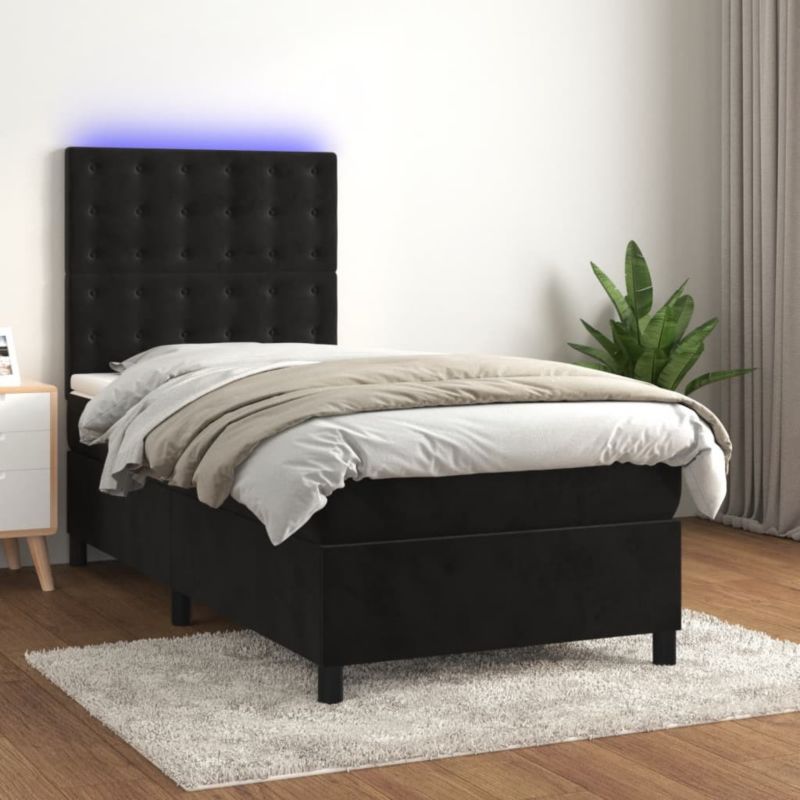 Łóżko kontynentalne WaszeMeble 80x200 cm czarny WM-3136331 1 szt.