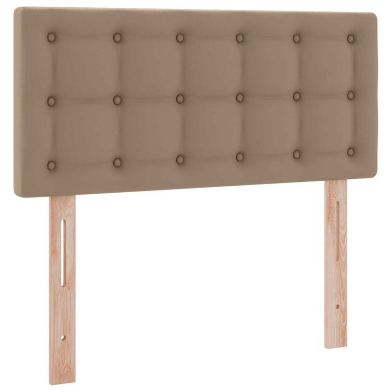 Łóżko Kontynentalne WaszeMeble z Materacem 100x200 cm Brązowe WM-3370384 1 szt.
