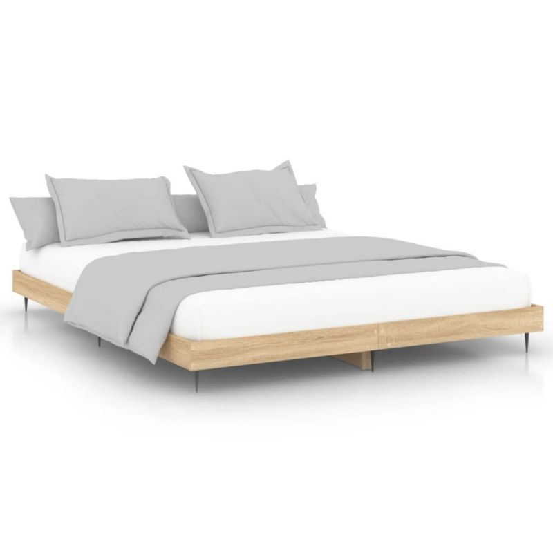 Łóżko metalowe WaszeMeble 140x200 cm brązowe  WM-832248 1 szt.