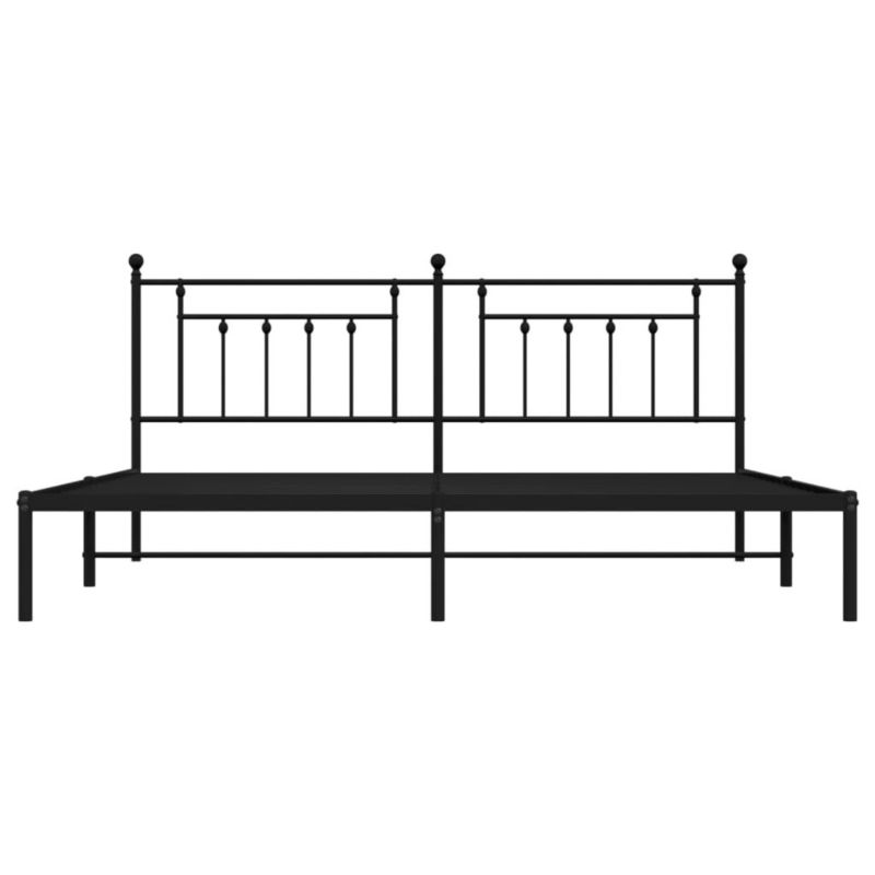 Łóżko metalowe WaszeMeble 200x200 cm czarna WM-353544 1 szt.
