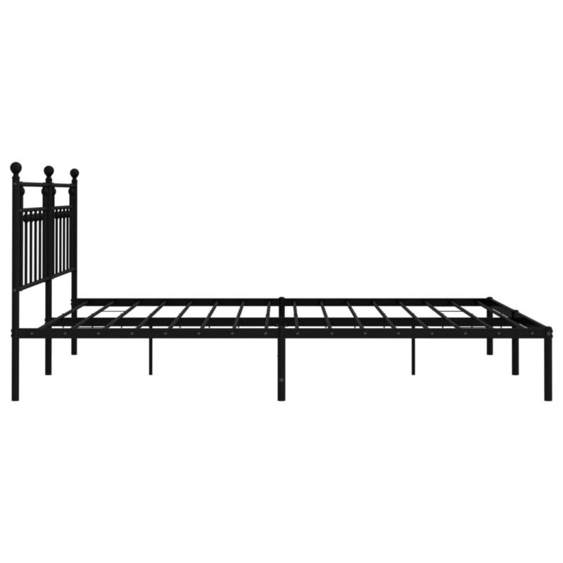 Łóżko metalowe WaszeMeble 200x200 cm czarna WM-353544 1 szt.