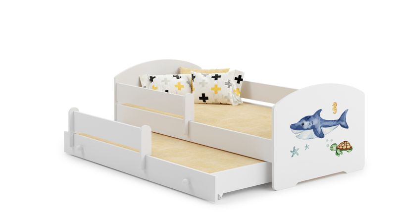 Łóżko podwójne Kobi LUK 160x80 Rekin 1 szt.