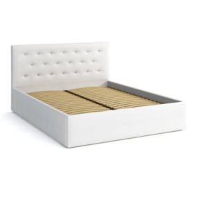 Łóżko tapicerowane 160x200 Bonni Star Białe 1 szt.