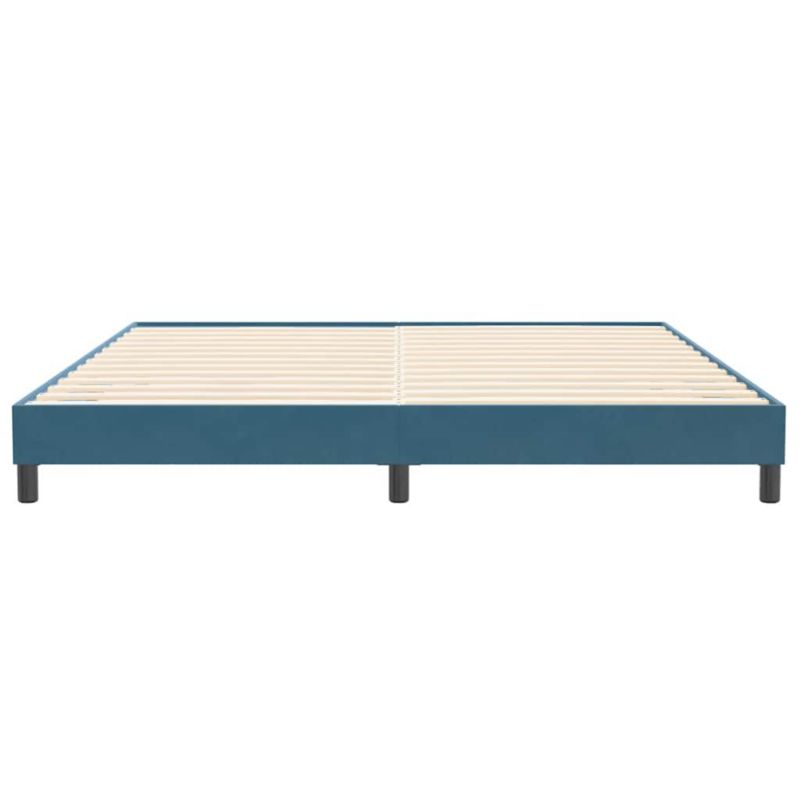 Łóżko tapicerowane WaszeMeble 200x220 cm Ciemnoniebieski aksamit WM-4101377 1 szt.
