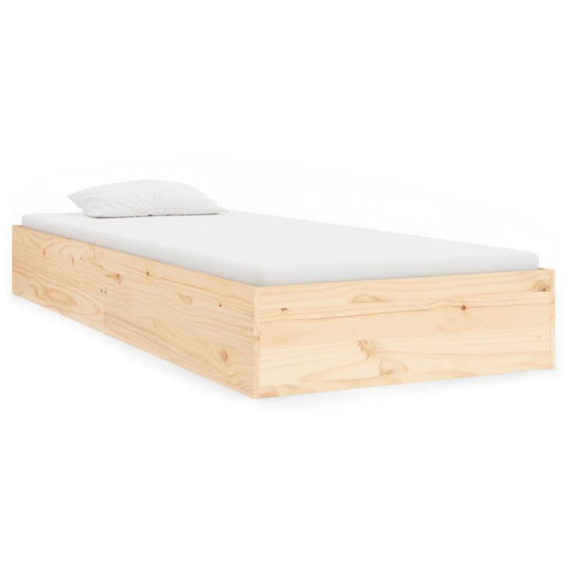 Łóżko VidaXL Lite Drewno Sosnowe, Stabilna Rama, Solidne Listwy, 90x190 cm, 1 szt.