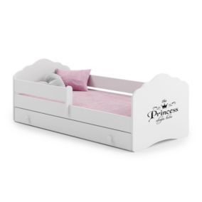 Łożko dziecięce Kobi FALA z szufladą i barierką 160x80 Princess 1 szt.