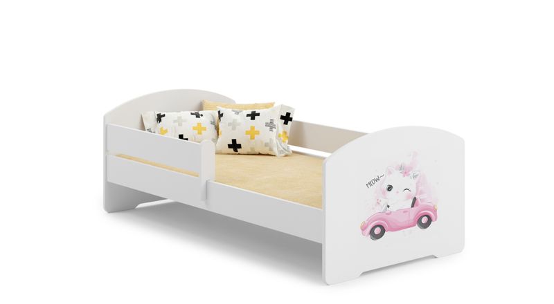 Łożko dziecięce Kobi LUK z barierką 160x80 Kobi Kot 1 szt.