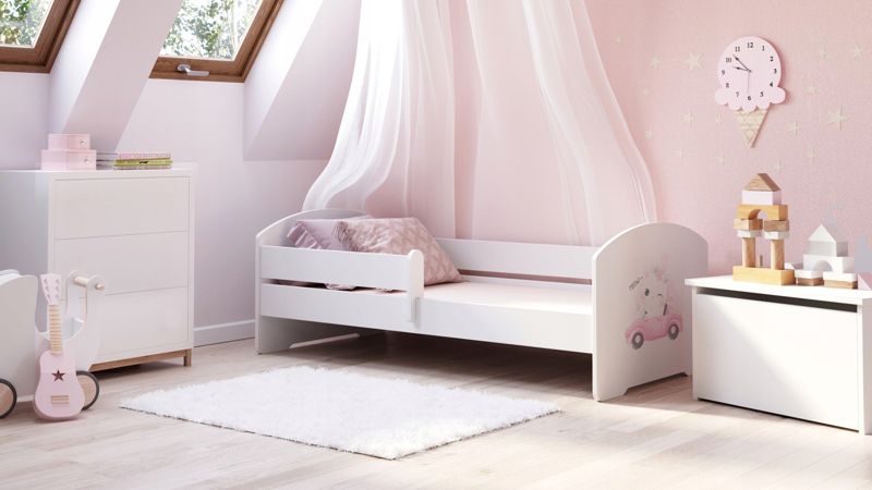 Łożko dziecięce Kobi LUK z barierką 160x80 Kobi Kot 1 szt.