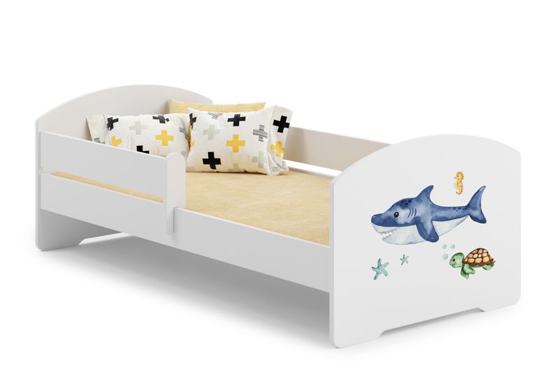 Łożko dziecięce Kobi LUK z barierką 160x80 Kobi Rekin 1 szt.