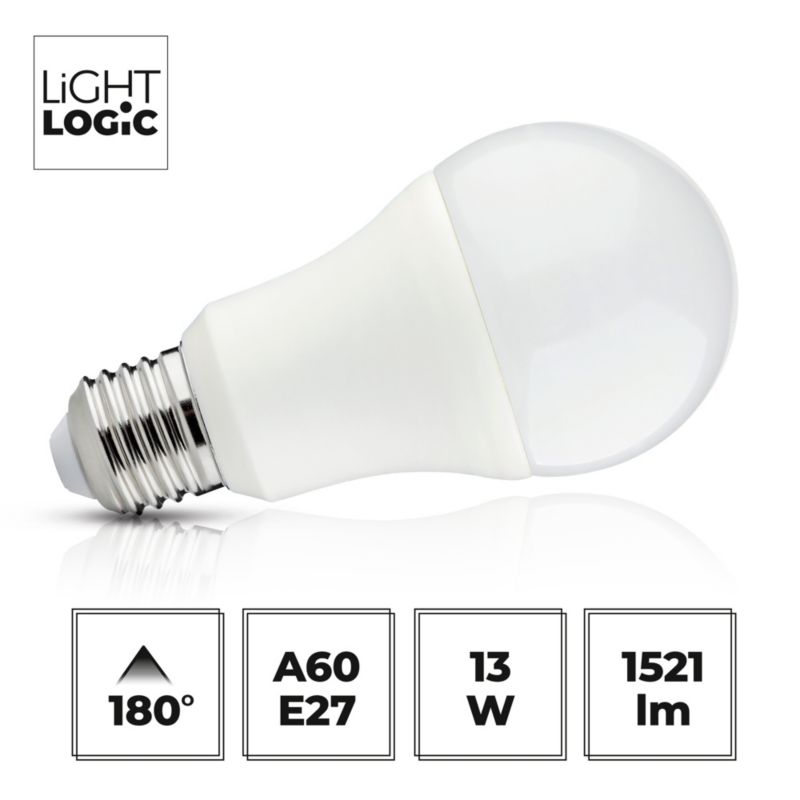 Źródło światła LED LightLogic LL A60 13W E27 WW 66042 żarówka 1520lm barwa ciepła biała 1 szt.