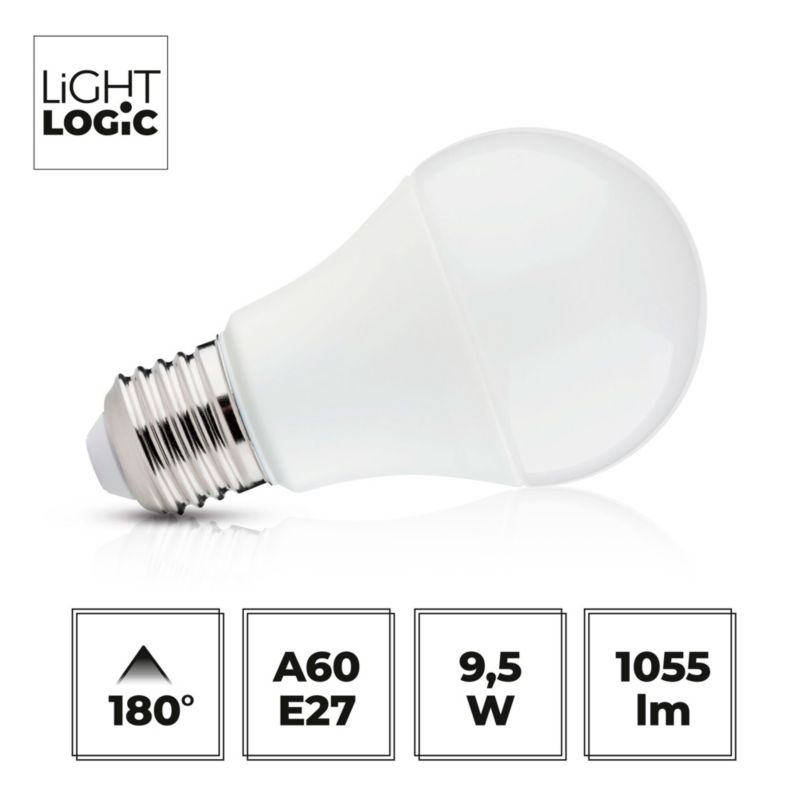Źródło światła LED LightLogic LL A60 9,5W E27 NW 66041 żarówka 1055lm barwa biała 1 szt.