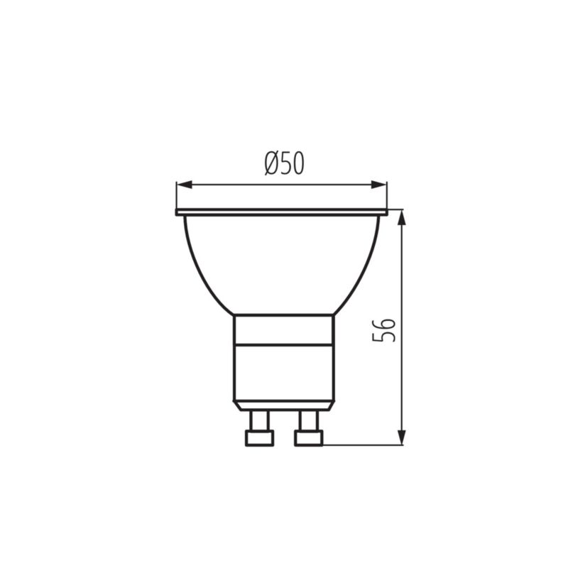 Źródło światła LED LightLogic LL GU10 6W-NW 66049 żarówka 590lm barwa biała neutralna 1 szt.