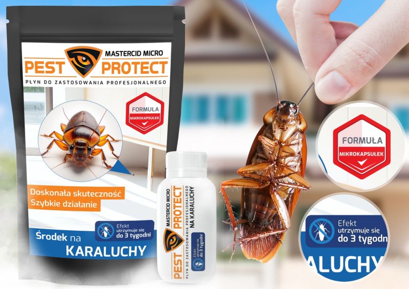 Środek na Karaluchy PEST PROTECT 30ml Skuteczny Silny Koncentrat Trutka Mocny Preparat, 1szt.