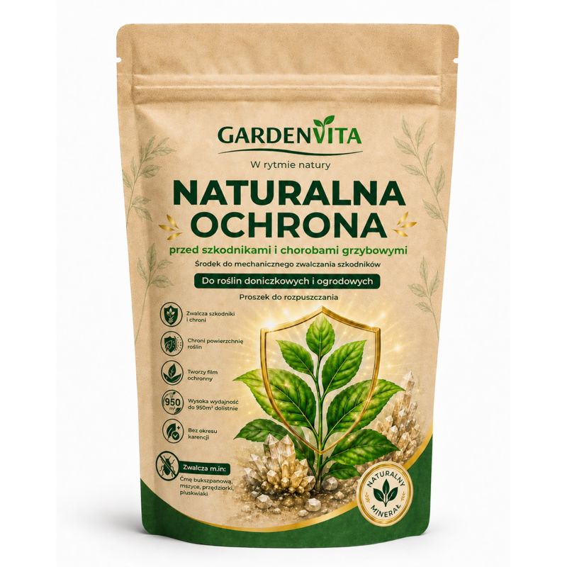 Środek na Ćmę Bukszpanową Mszyce GARDENVITA 300g Naturalny Oprysk na Przędziorki Grzyby Pleśń do Roślin, 1szt.