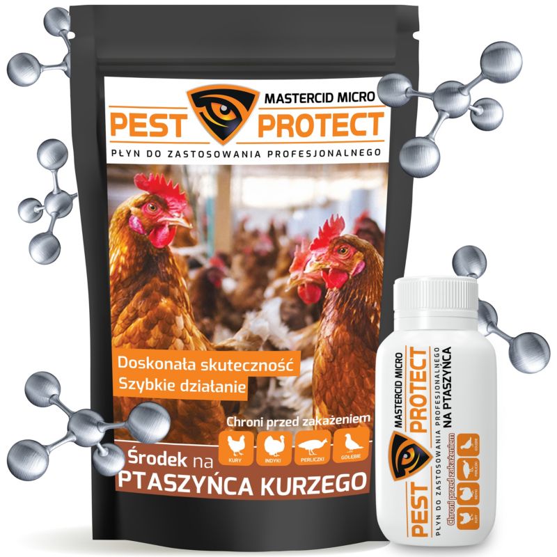 Środek na Ptaszyńca Kurzego PEST PROTECT 30ml Zwalczanie u Kur Ptaszyniec Piórojad Wszy Kurze, 1szt.